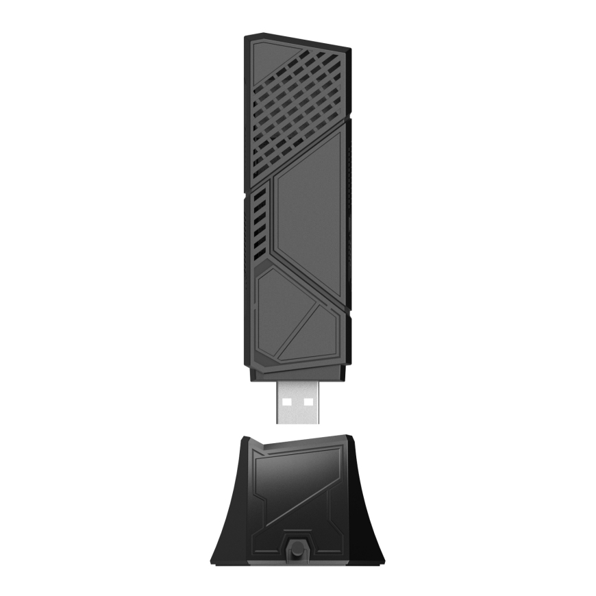 ASUS ROG USB-BE92 Wifi 7 BE6500 Tri-Band USB Adapter WLAN 6500 Mbit/s – 4