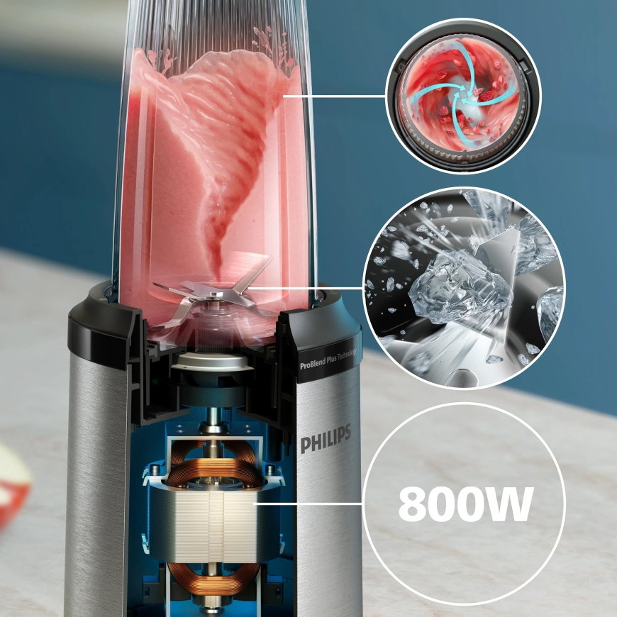Philips 5000 series HR2765/00 блендер 0,7 L Стационарный 800 W Черный, Нержавеющая сталь – 2