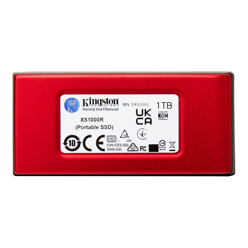 Kingston Technology 1TB XS1000 Red External USB 3.2 Gen 2 Portable Solid State Drive – 2
