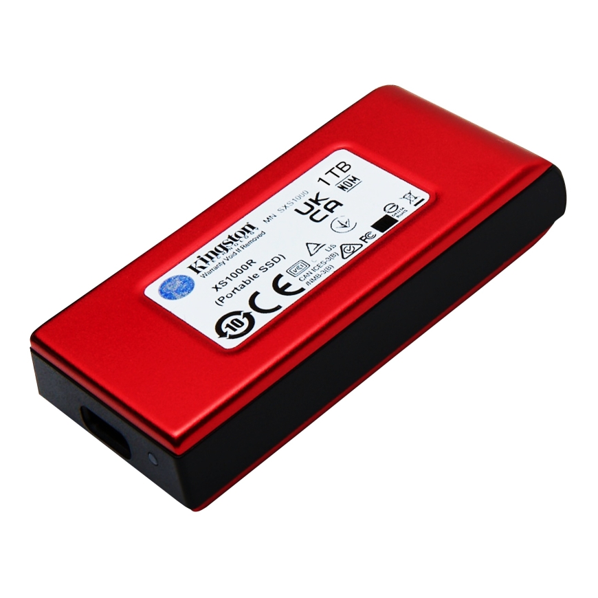 Kingston Technology 1TB XS1000 Red External USB 3.2 Gen 2 Portable Solid State Drive – 4