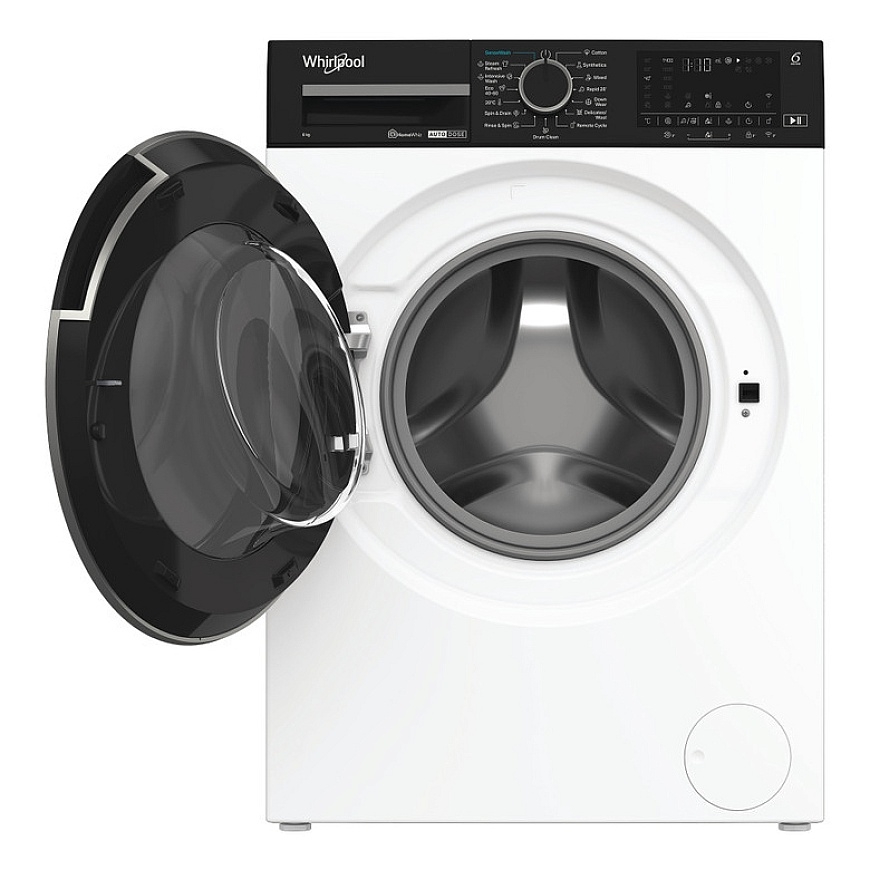 Whirlpool WPM 87W ADS EE skalbimo mašina Pakraunama per priekį 8 kg 1351 RPM Juoda, Balta – 3