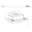 Thermex Flex 600 mm köögi ventilaator oma mootoriga, valge Thermex Flex 600 mm köögi ventilaator oma mootoriga, valge