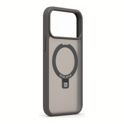Apple iPhone 18 Pro Shield Case with MagSafe & Stand Matte Ring Smoke Grey
