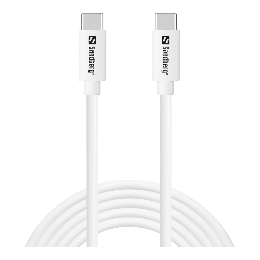 Sandberg 336-53 USB-kaabel USB 2.0 200 m USB C 65 W Valge