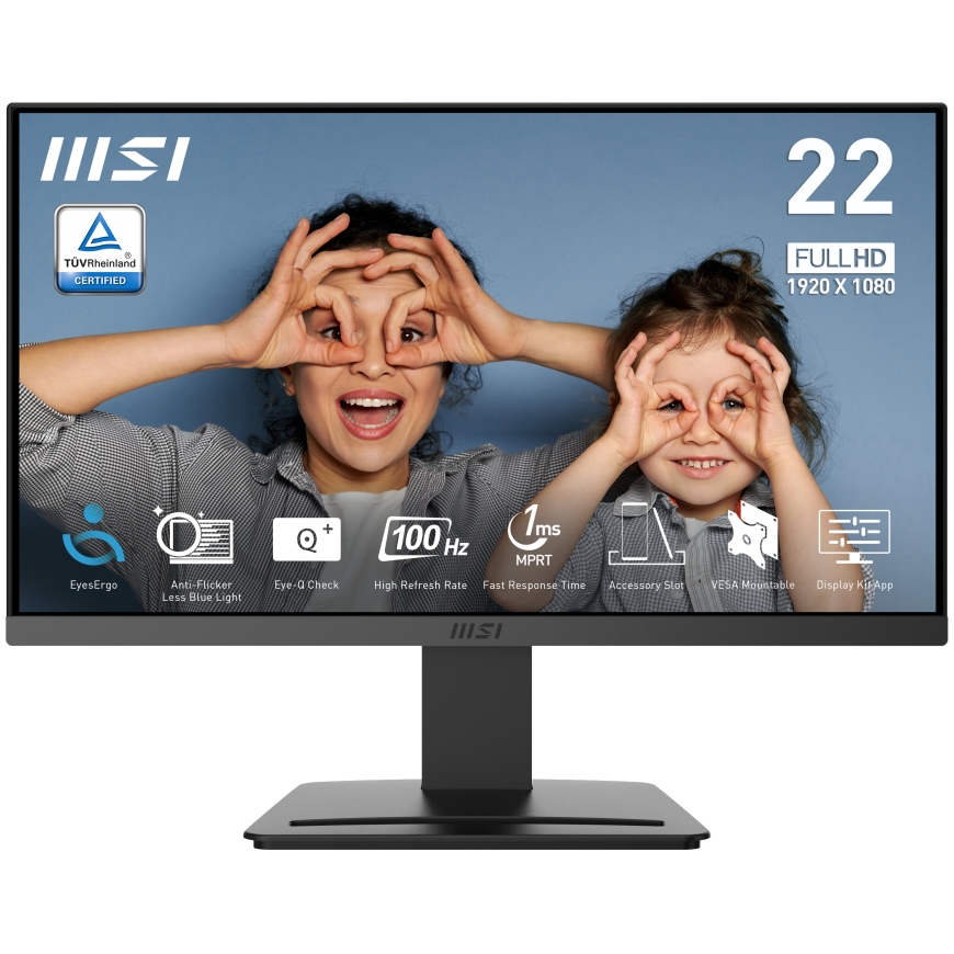 MSI PRO MP223 E2 computer monitor 54.5 cm (21.4") 1920 x 1080 pixels Full HD LED Black – 3