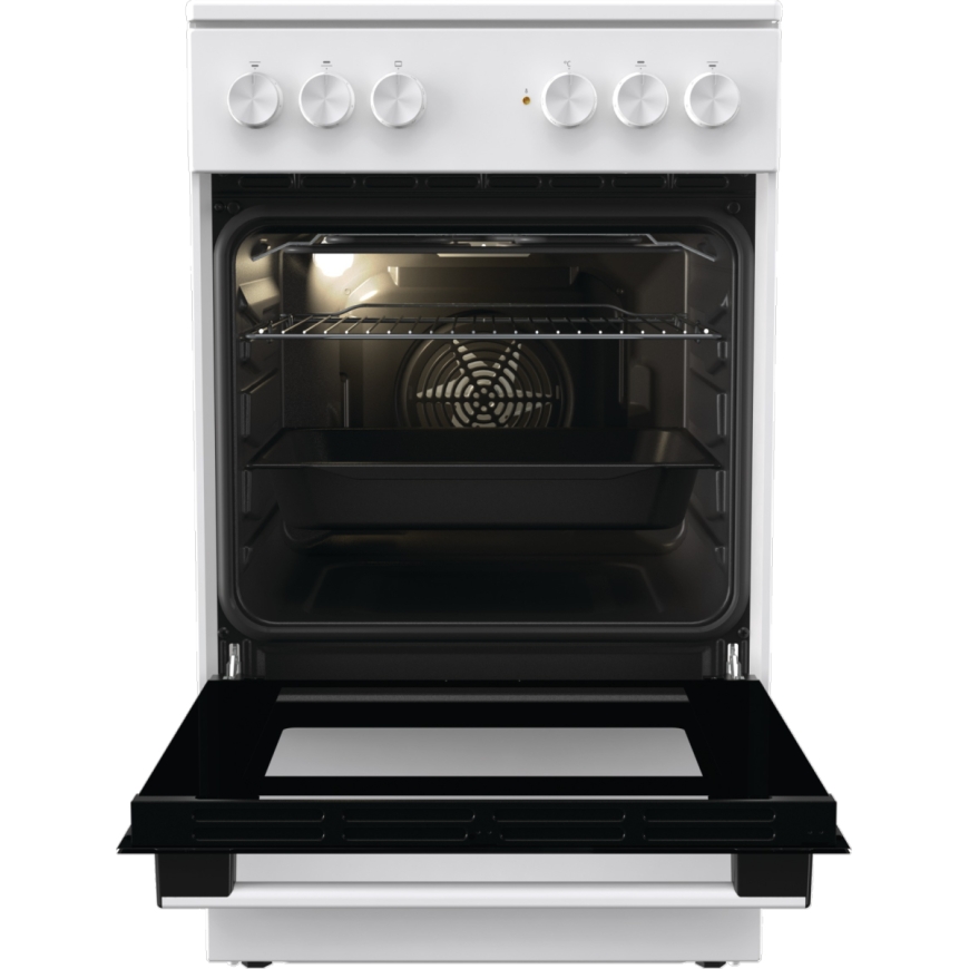 Gorenje GEC5A41WG Brīvi stāvoša plīts Elektrisks Keramika Balts – 3