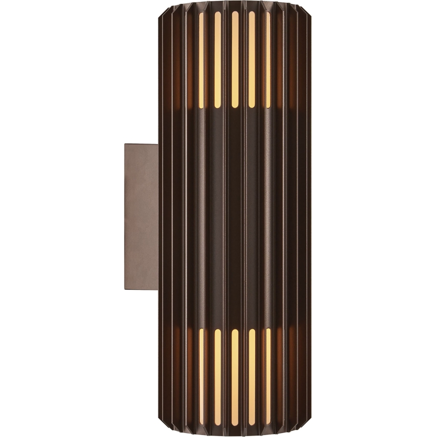 Nordlux Aludra Seaside Double sienas lampa, brūna