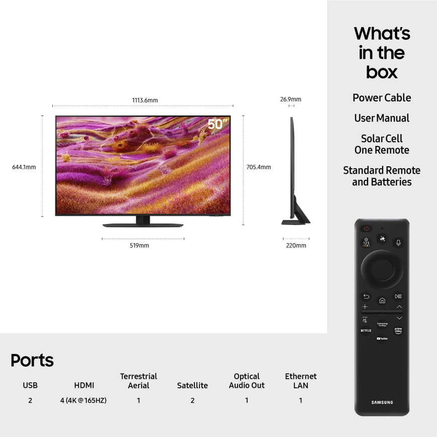 Samsung QE50QN90FAT 127 cm (50") 4K Ultra HD Älytelevisio Wi-Fi Musta – 5