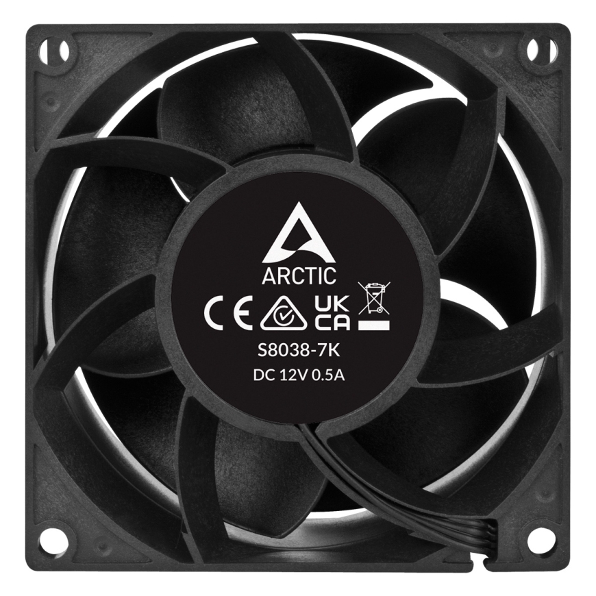 ARCTIC S8038-7K Procesors Ventilators 8 cm Melns 1 pcs – 4