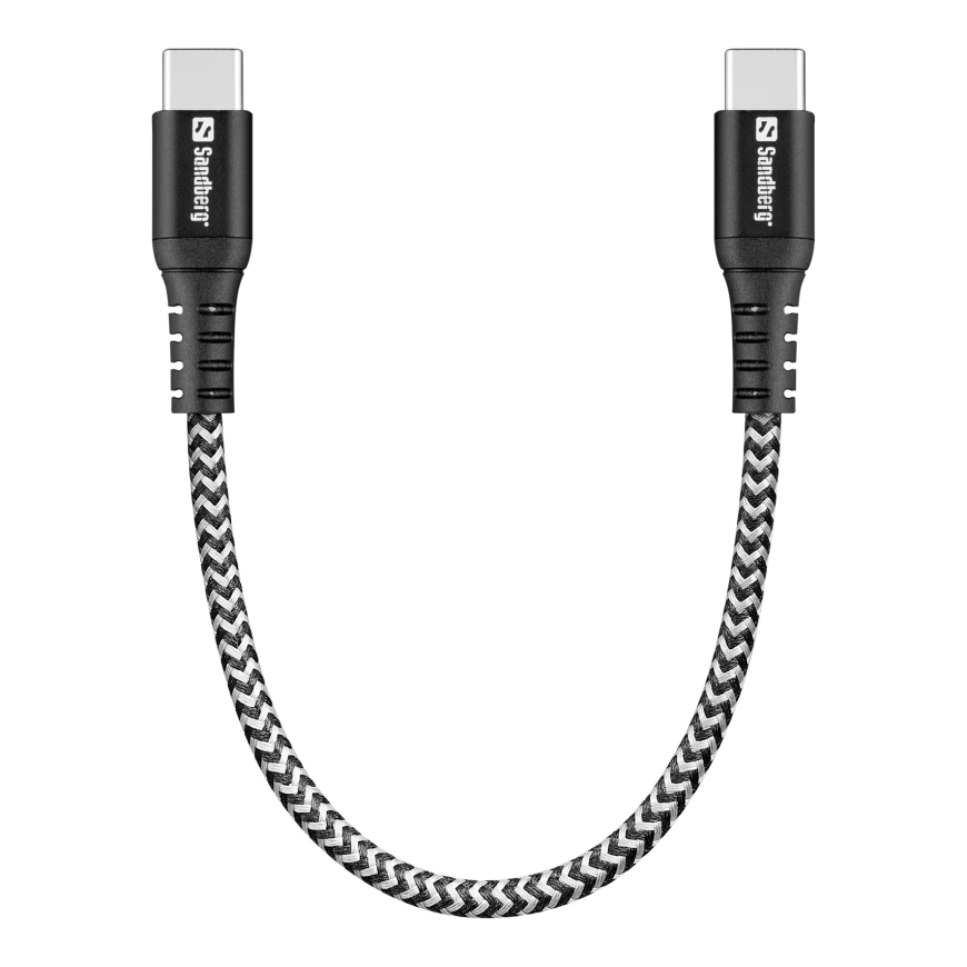 Sandberg 441-66 USB-kaabel USB 2.0 0 m USB C 100 W Must, Valge – 2