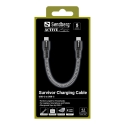 Sandberg 441-66 USB kabelis USB 2.0 0 m USB C 100 W Juoda, Balta Sandberg 441-66 USB kabelis USB 2.0 0 m USB C 100 W Juoda, Balta