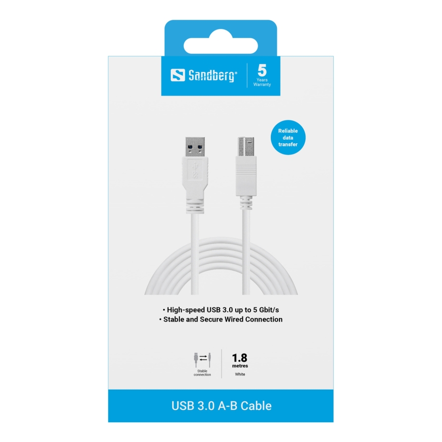 Sandberg USB 3.0 A-B Cable 1.8 m – 3