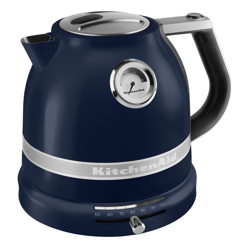 KitchenAid 5KEK1522EIB elektrinis virdulys 1,5 L 2400 W Juoda, Mėlyna, Nerūdijančiojo plieno – 2