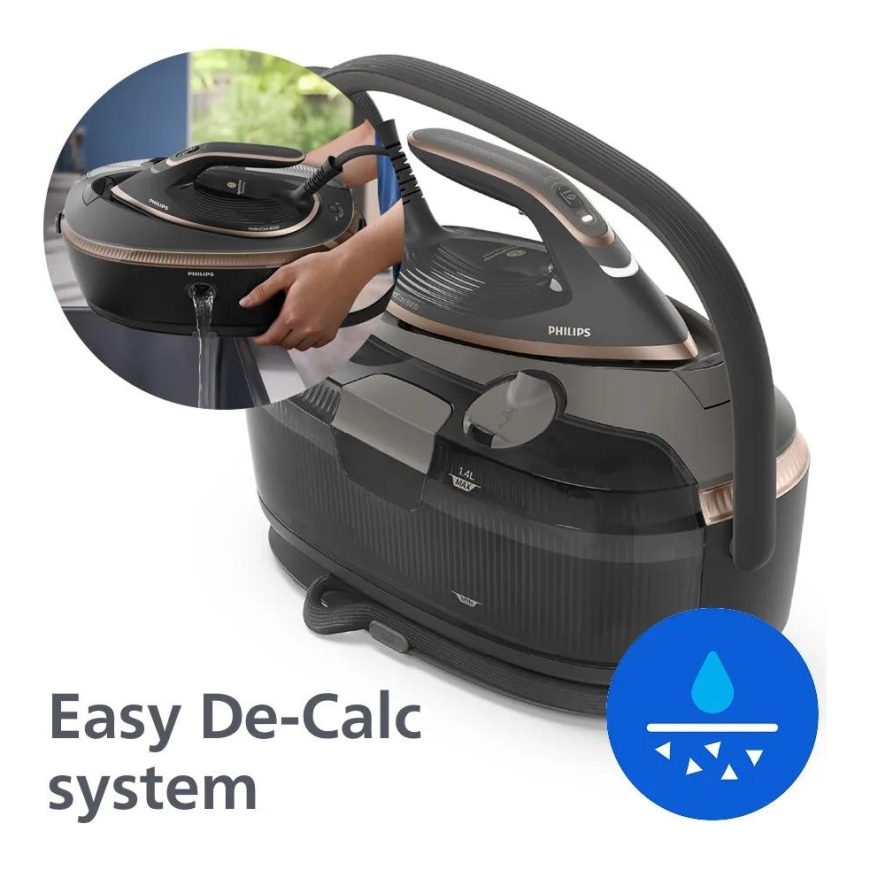 Philips PSG8200/80 höyrysilitysasema 3120 W 1,4 L SteamGlide Elite -pohjalevy Harmaa – 4