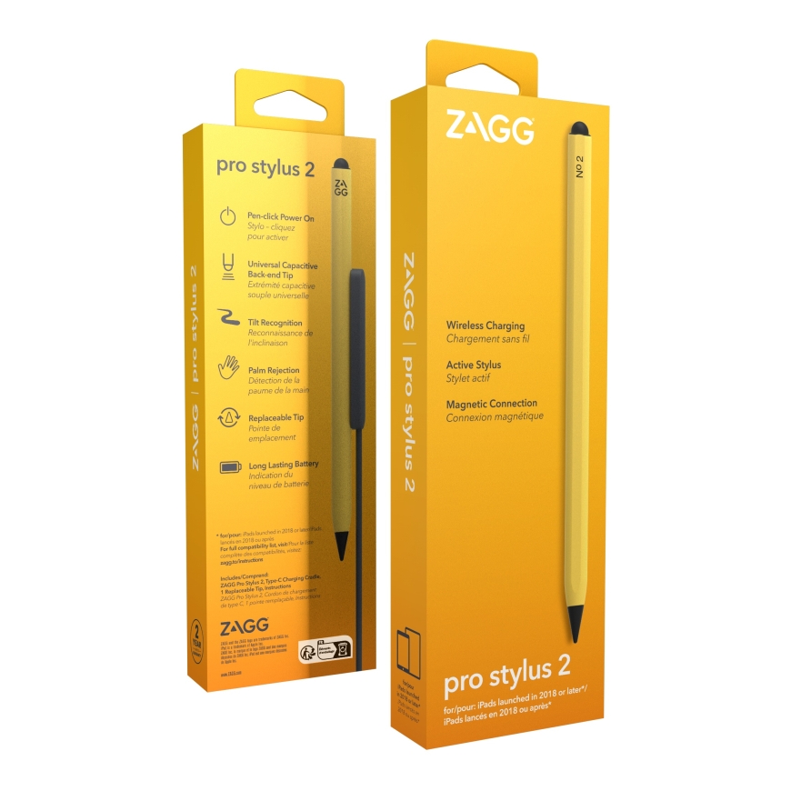 ZAGG Pro Stylus 2-Universal Stylus-Yellow- Wirelessly charged – 4