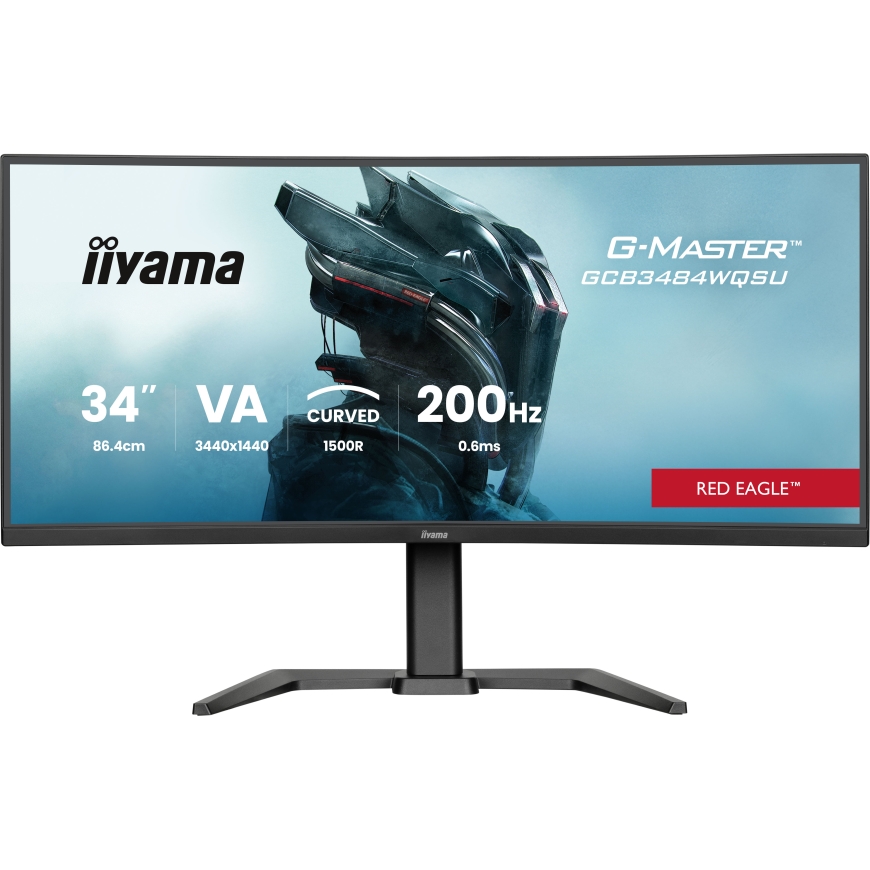 iiyama G-MASTER GCB3484WQSU-B2 monitori 86,4 cm (34") 3440 x 1440 pikseļi UltraWide Quad HD LCD Meln – 3