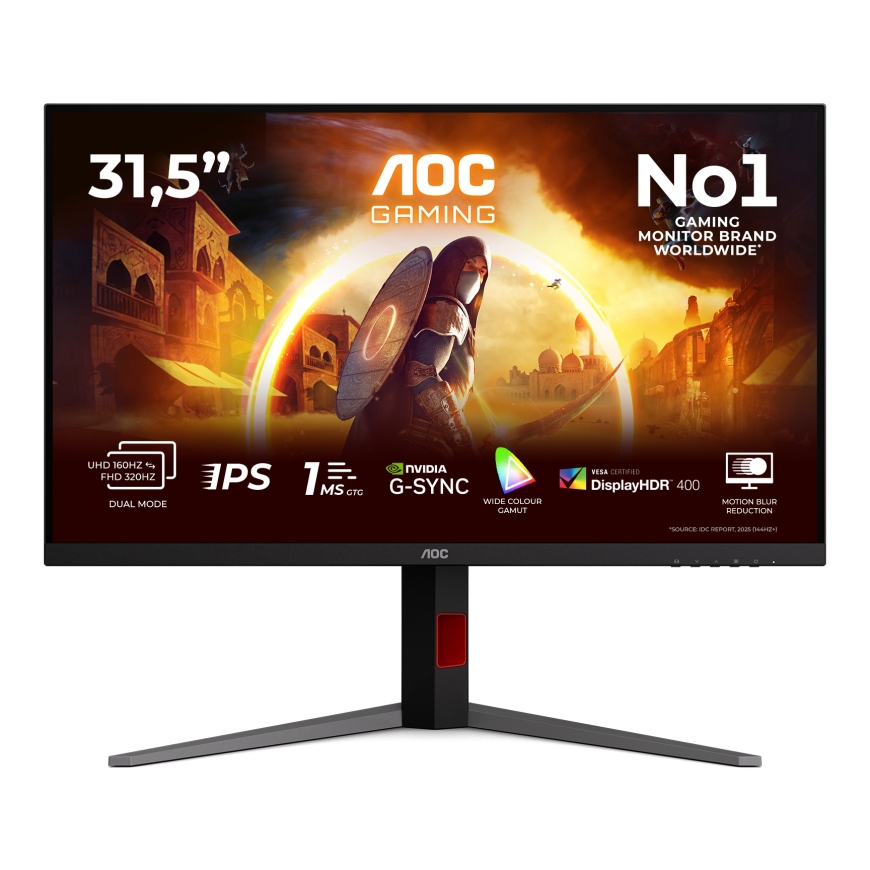 AOC G4 U32G4U computer monitor 80 cm (31.5") 3840 x 2160 pixels 4K Ultra HD Black, Red