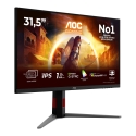 AOC G4 U32G4U monitori 80 cm (31.5") 3840 x 2160 pikseļi 4K Ultra HD Melns, Sarkans AOC G4 U32G4U monitori 80 cm (31.5") 3840 x 2160 pikseļi 4K Ultra HD Melns, Sarkans