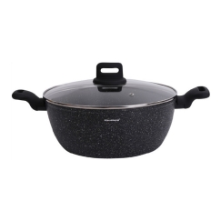 Pannu, musta marmori, Ø28cm, 5.71L, KB 7672, Klausberg