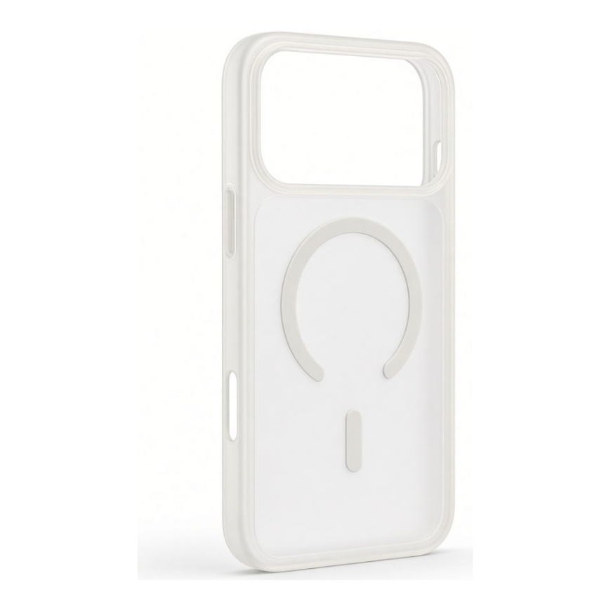 Apple iPhone 18 Pro Max Silver-Shield Odos Jausmas 2-in-1 MagSafe Dėklas Matinis Skaidrus