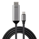 Lindy 43504 video cable adapter 2 m USB Type-C DisplayPort Grey