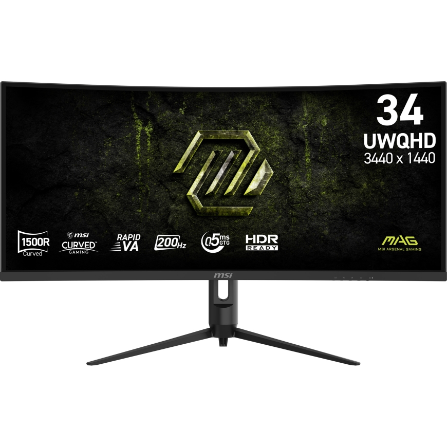 MSI MAG 342CQRF E20 tietokoneen litteä näyttö 86,4 cm (34") 3440 x 1440 pikseliä UltraWide Quad HD L