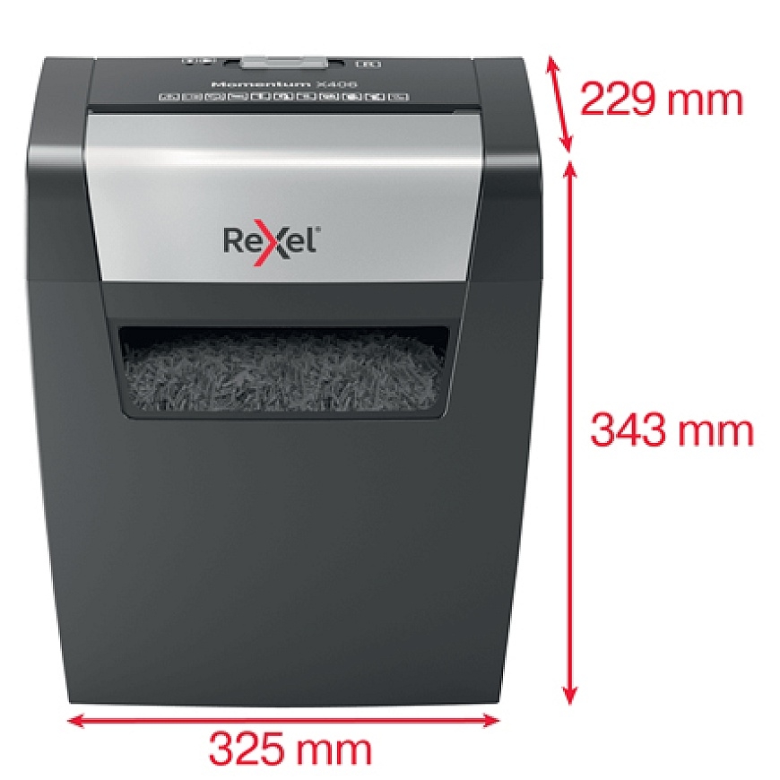 Rexel Momentum X406 измельчитель бумаги Particle-cut 70 dB Синий, Серый – 4