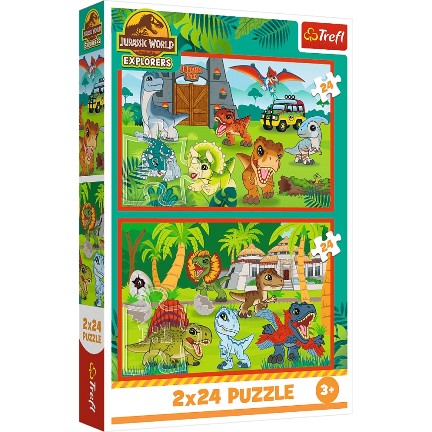 Trefl 34437 pusle 24 tk Dinosaurused
