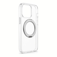 Apple iPhone 18 Pro Max Hybrid Case With MagSafe PC+TPU 360 Metal Stand Transparent