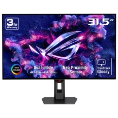 ASUS ROG Strix OLED XG32UCWG tietokoneen litteä näyttö 80 cm (31.5") 3840 x 2160 pikseliä 4K Ultra HD Musta