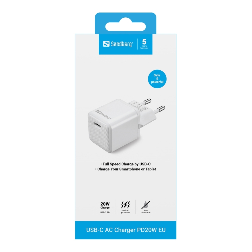 Sandberg 441-42 mobiilseadme laadija Universaalne Valge Vahelduvvool Hoonesisene – 4