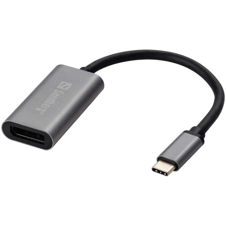 Sandberg 136-19 videokaabliadapter 0 m USB tüüp-C DisplayPort Hall
