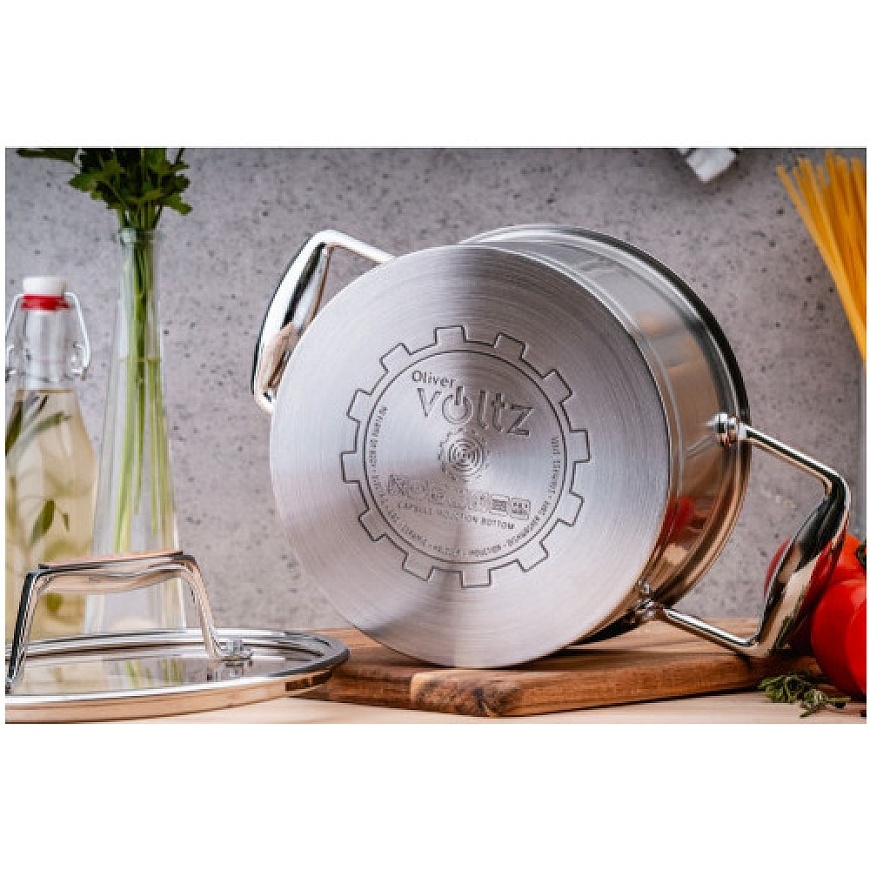 Roostevabast terasest pott, Ø22 × 13 cm, 4,7 l, 5V51210P22, Oliv – 2