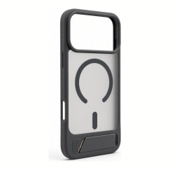 Apple iPhone 18 Pro Max Kumipinnoitettu MagSafe -kotelo jalustalla, savunharmaa