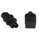 Microconnect PE613AD elektriskās kontaktdakšas adapters C6 C13 Melns Microconnect PE613AD elektriskās kontaktdakšas adapters C6 C13 Melns