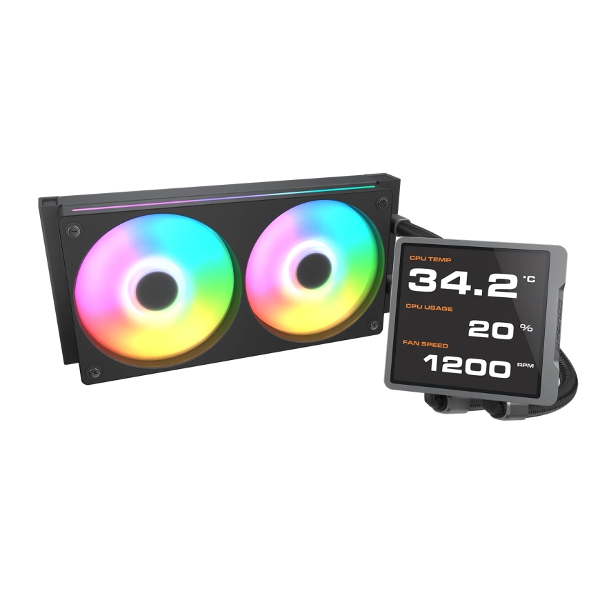 COUGAR CPU Water Cooling Poseidon Vistek Pro 240, ARGB, Black – 2