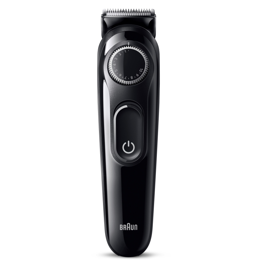 Braun BeardTrimmer 3 BT3400 barzdos kirpimo mašinėlė Baterija 20 1 cm Juoda