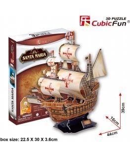 CubicFun 3D puzzle ship Santa Maria