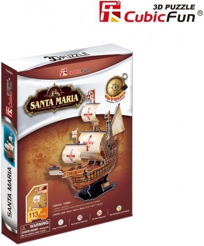 CubicFun 3D puzzle ship Santa Maria – 2