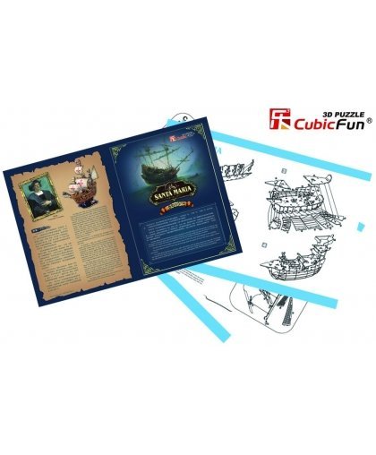CubicFun 3D puzzle ship Santa Maria – 5