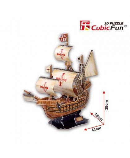 CubicFun 3D dėlionė Laivas „Santa Maria" – 9