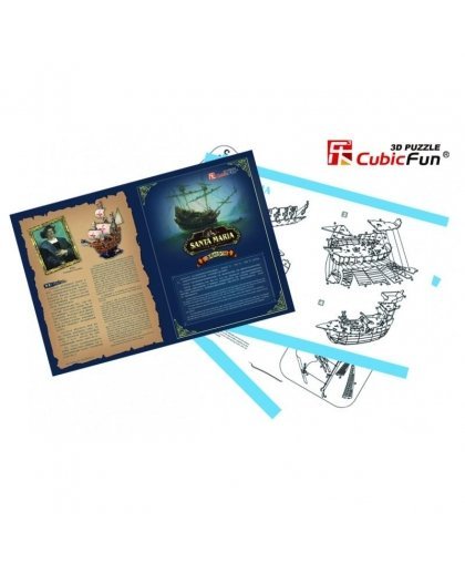 CubicFun 3D puzzle ship Santa Maria – 10