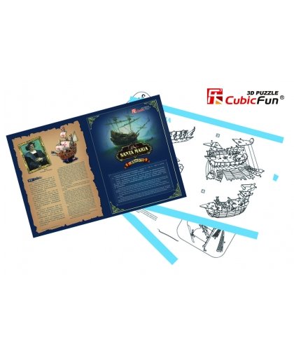 CubicFun 3D dėlionė Laivas „Santa Maria" – 13