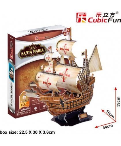 CubicFun 3D puzzle ship Santa Maria – 15