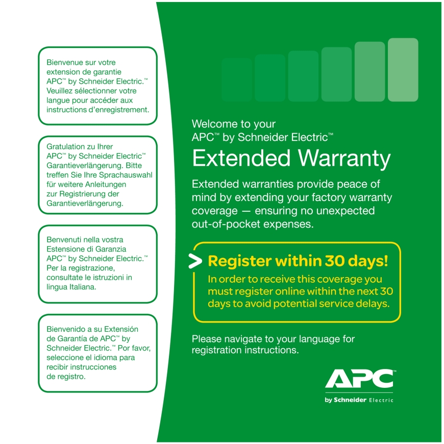APC Service Pack 3 Year Extended Warranty 3 aasta(t)