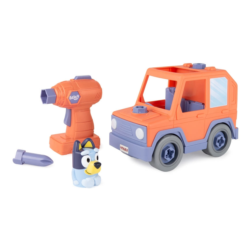 Bluey Build A Buddy Motorizuotas automobilis ir gręžtuvas – 2