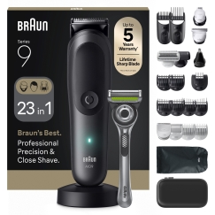 Braun All-in-One Series 9 23in1 Grooming Set, AIO9560, gray