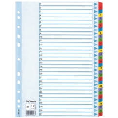Esselte Index 1-31 Cardboard Mylar tabs A4