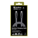 Sandberg 441-38 USB-kaabel USB 2.0 100 m USB C Must, Hall Sandberg 441-38 USB-kaabel USB 2.0 100 m USB C Must, Hall