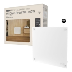 Glass Smart WiFi Panel Heater Gen. 4 | GL400WIFI4 | Panel Heater | 400 W | Suitable for rooms up to 4-6 m² | White | IPX4